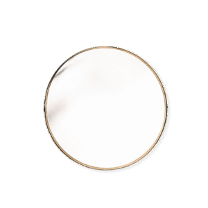 Bathroom Golden Ring Mirror