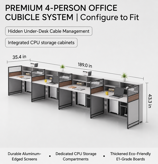 Office Cubicle Workstation - Image 2
